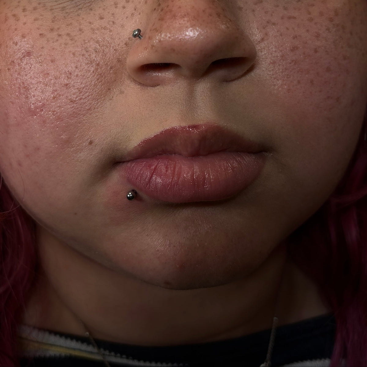 Labret piercing